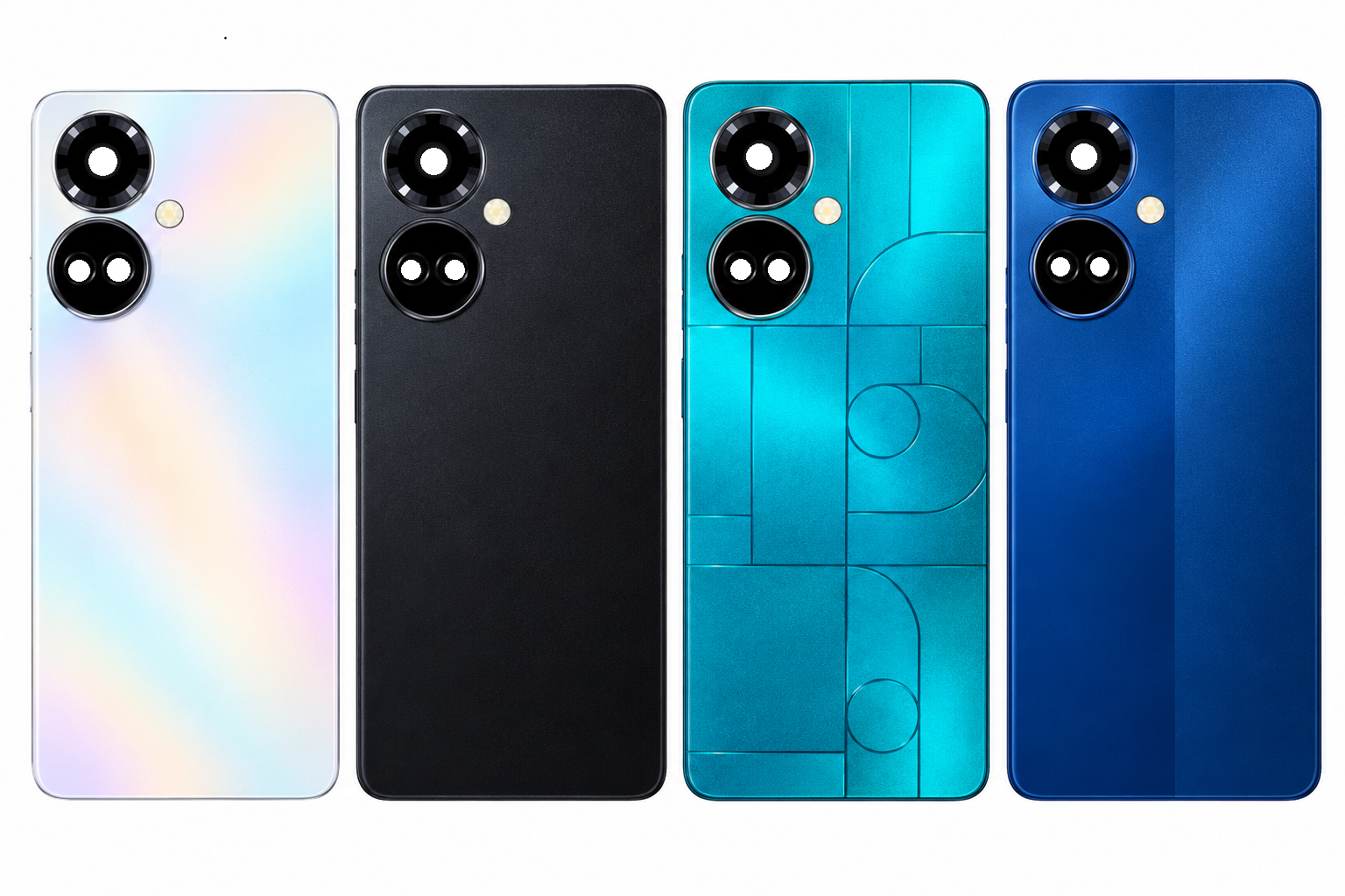 Compatible Replacement for Tecno Camon 19 CH6N Back Panel – Sky Blue, Black, Blue & Purple